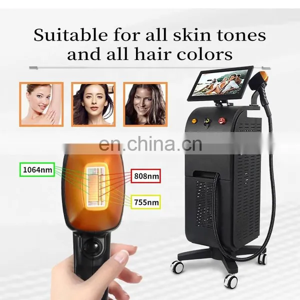 3 Wavelengths 755 808 1064 Diode Laser Hair Removal TEC Cooling System Ice Platinum Alma so Prano Beauty Epilator Equipment photo-2