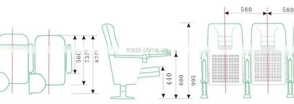 Good Price Auditorium Armchair HJ58A-L photo-2