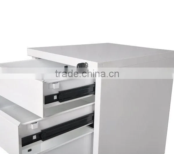 (DL-M1 ) 3 Drawer Metal File Cabinet Office Home Mobile Filing Storage Black Furniture Vertical photo-6