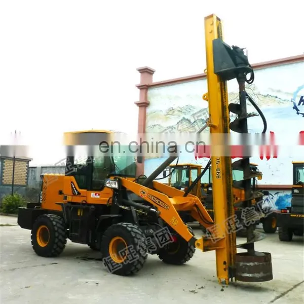 Medium Excavator Loader Multi-function Loader Attachment Pile Driver Drilling Machine for Sale photo-4