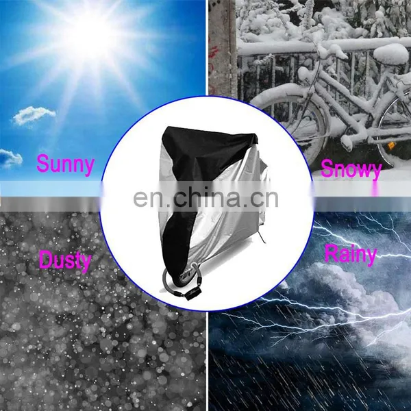 Amazon Hot Sales High Quality Durable Easy Carry Outdoor Waterproof Garden Bicycle Cover With Lock Hole photo-4