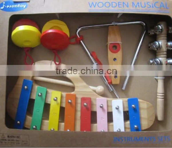 Kids Educational Toys Wooden Handmade Toys Wood Learning Toy Names of Musical Instruments Import Whole Musical Instruments Sets photo-2