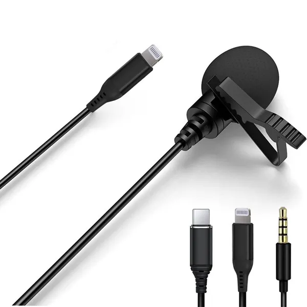 Lavalier Microphone With Lightning Port Compatible With IPhone 7 Plus, 8 Plus, X, XR, XS, XS Max, 11 Pro Max photo-3