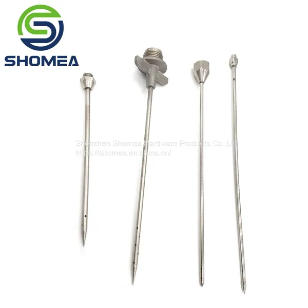 Shomea Customized Food Grade 304/ 316 Stainless Steel Marinade Needle With Side Hole photo-4