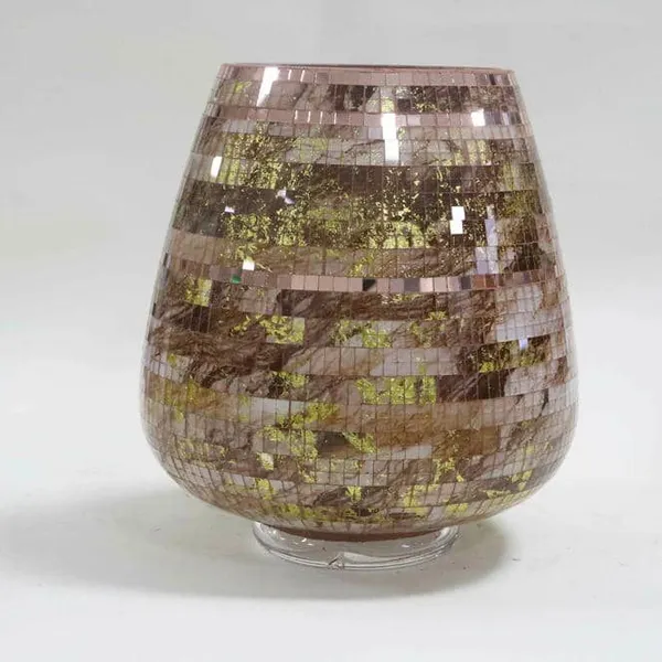 Glass Pot Glass Jar Flower Jar Glass Vase Colorful Unique Vase Home Decoration Flower Vase Christmas Vase Gift Set Flower Pot Mosaic Glass Vase photo-5