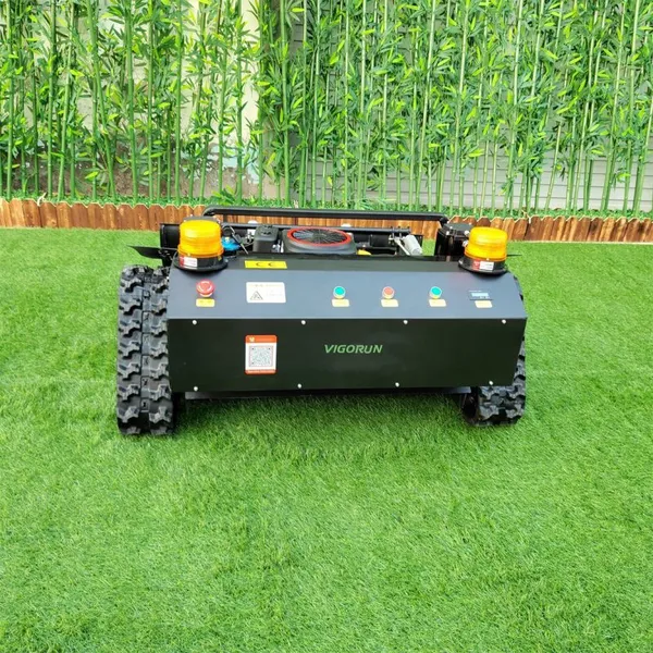 Hybrid Self-Powered Dynamo Blade Rotary Remote Control Lawn Mower on Tracks photo-4