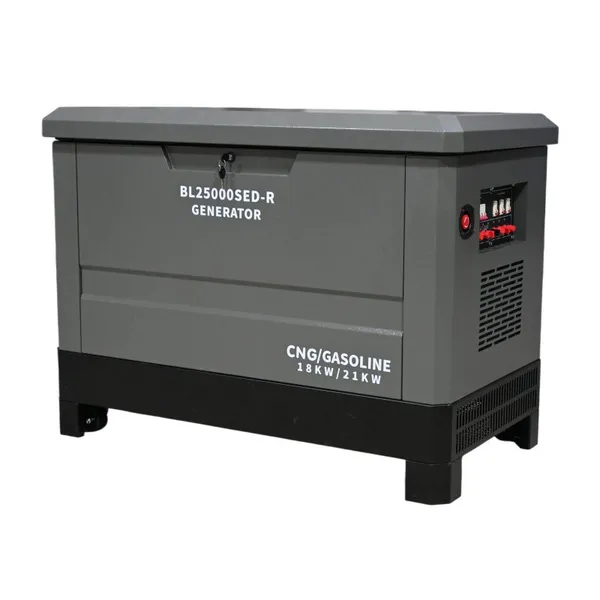 Heavy Duty 20KW Water-cooled Four Cylinder Silent Generator 7 Types Fuel Switchable Industrial Emergency Power Generator