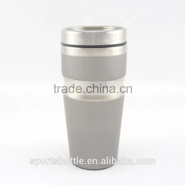 Fashion Office Design Double Wall Steal Inner Travel Mug/ Auto Mug photo-2