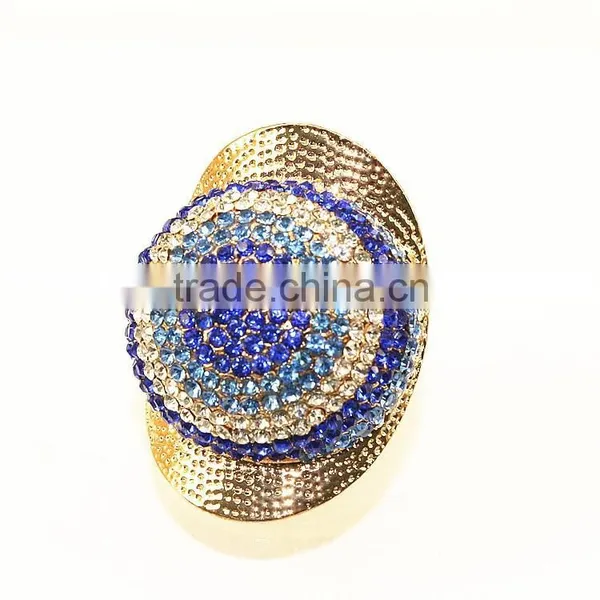 24k Gold Arab Gold Jewelri Multi Color Stone Ring photo-4