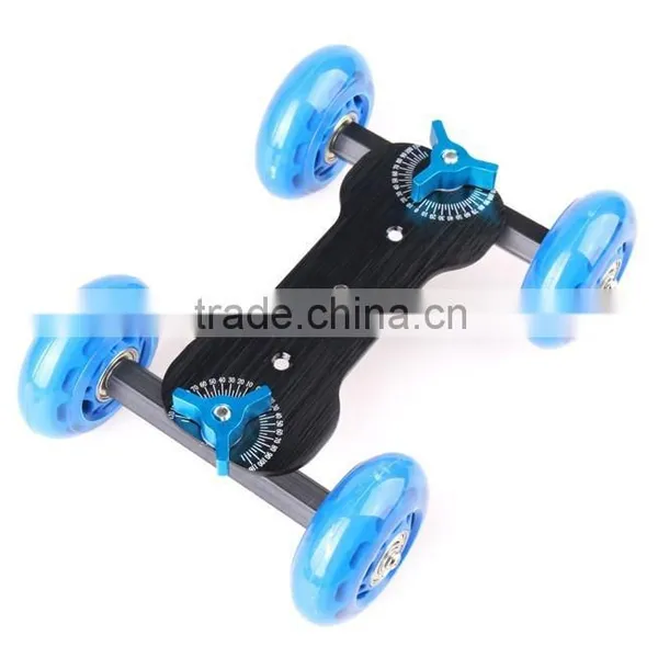 Professional Photography Dolly Rail Cars For DSLR Camera Magic Arms Other 1/4 "instruments Black photo-2