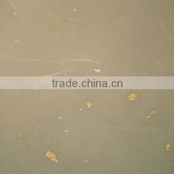 Natural Fibre Paper With Gold/silverleaf for Wrapping