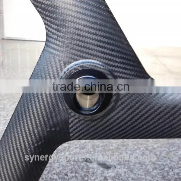2016 Hot Sale and High Quality 40mm High, Full Carbon 3 Spoke Wheel, Both Track and Road W3 photo-5