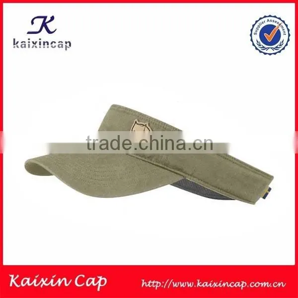 Promotional Cheap Custom Made 100% Cotton Sandwich Brim Sun Visor Cap 100% Cotton photo-5