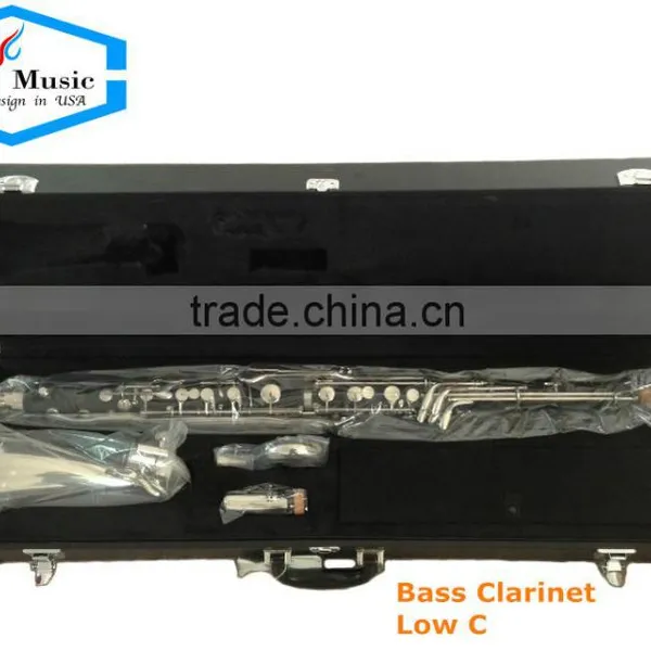 Professional Low C Bass Clarinet Hard Rubber Body Nickel Palted photo-4