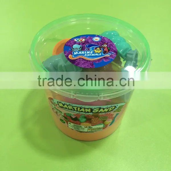 Kid Play Dynamic Sand ,many Colorful Martian Moving Sand in Bucket Packing photo-3