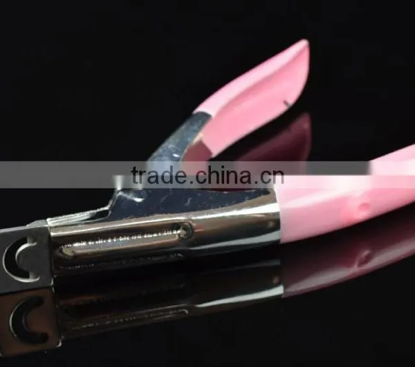 New Pink Blue Or Red Manicure Tool Acrylic UV Gel False Nail Clipper Edge Cutter Tips Art photo-5