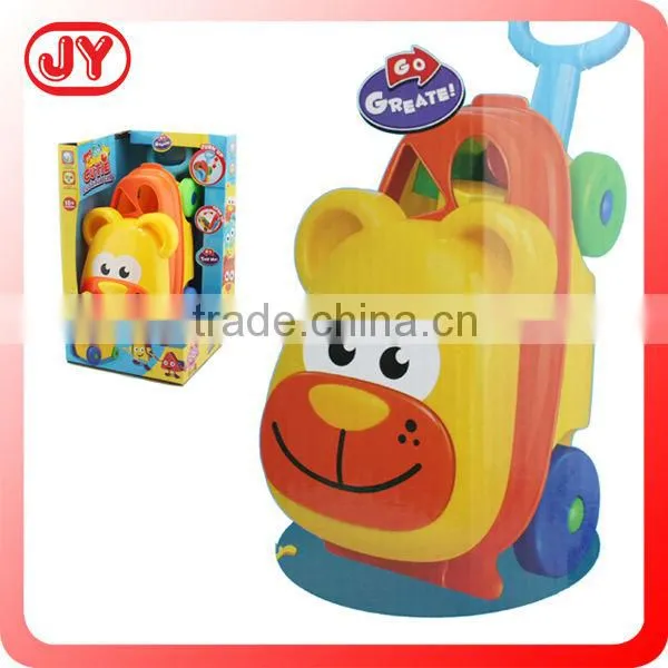 Luggage carrier building block plastic toys for kids