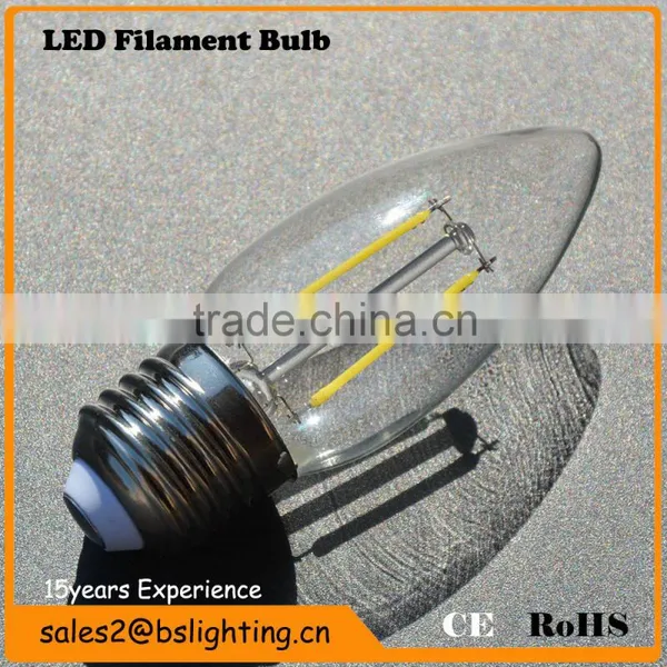 4W 440LM Led Filament Bulbs Light 360 Angle Warm White 2700K E27 E14 C35 Led Lights Edison Lamp 80-240V photo-4