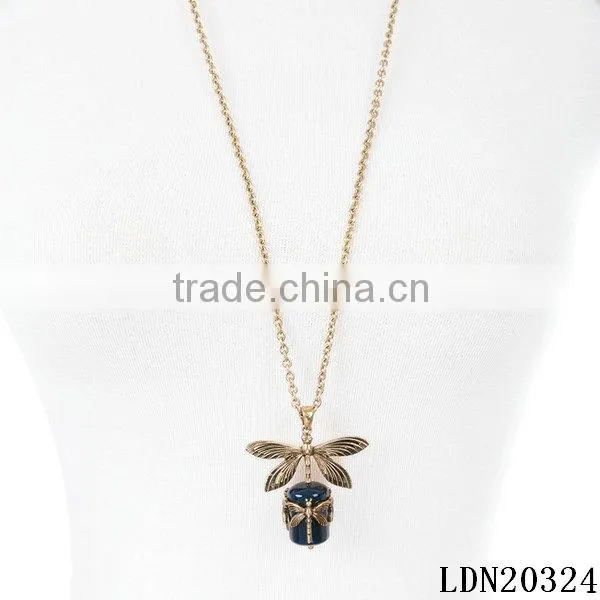 Gold Filled Dragonfly Charm Necklaces photo-2