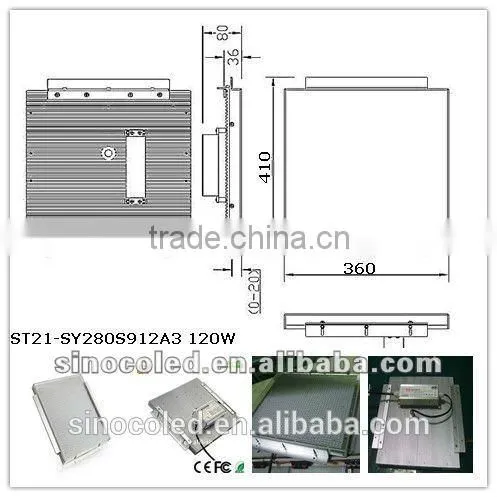 2016 New Wholesale 135LM/W 120W Retrofit Gas Station LED Canopy Lights With CE ROHS PSE photo-4