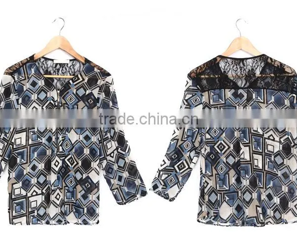 2016 Whole Sale High Quality Long Sleeve Lace Top For Girls photo-5
