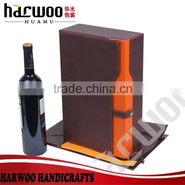PU Leather Wine Packaging Box,custom pu Wine Storage Box,hot Popular pu Wine Storage Box photo-2