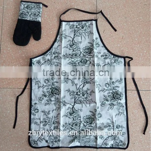 High Quality Promotional Apron Set /kitchen Apron /Customized Cooking Apron With Oven Glove-17 photo-2