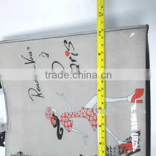 Hot Sale Pvc Coated Cotton Shopping Bag photo-2