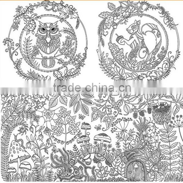 Wholesale An Inky Treasure Hunt and Enchanted Forest Coloring Book English Version Secret Garden Series photo-5