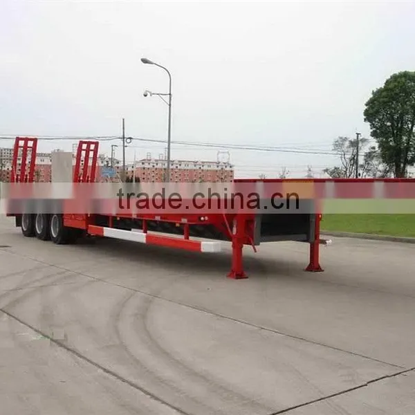 Widely Used Heavy Duty Low Bed Semi Trailer /low Boy Truck Semitrailer for Sale