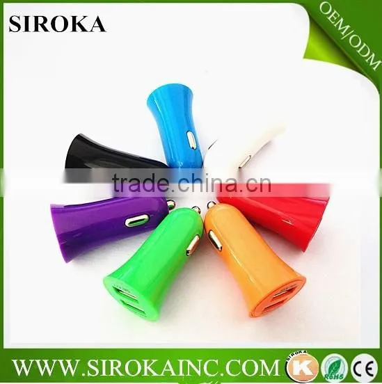 Mobile Phone Accessories Factory Universal Dual Usb 2-port 3.1a Dual Usb Car Charger With Twin Socket Charger in Shenzhen
