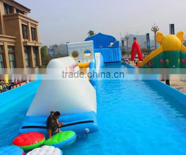 Gaint Outdoor Inflatable Floating Obstacle With Frame Pool photo-2
