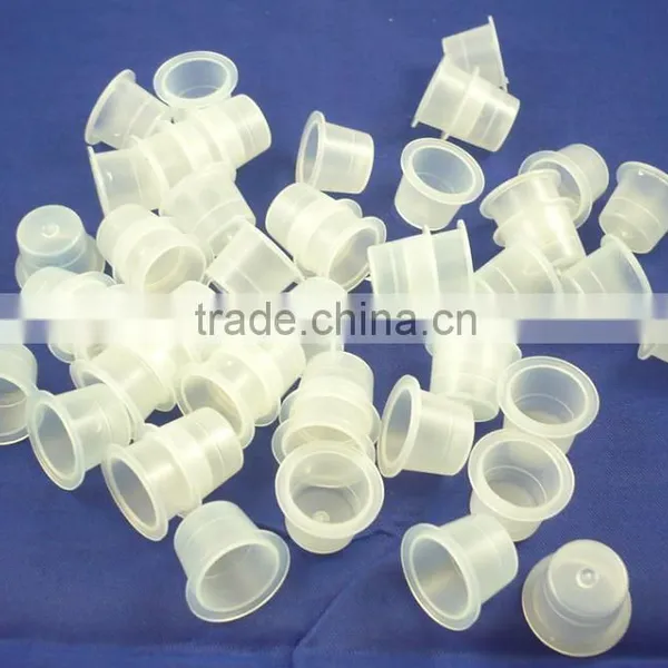 Newest (10mm,15mm,18mm) Clear Red Newest (10mm,15mm,18mm) Clear Red White and Yellow Coolr Plastic Tattoo Ink Cups photo-5