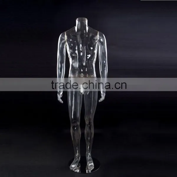 PC Male Mannequin Transparent Mannequin Hollow Out Mannequin Photography Mannequin photo-3