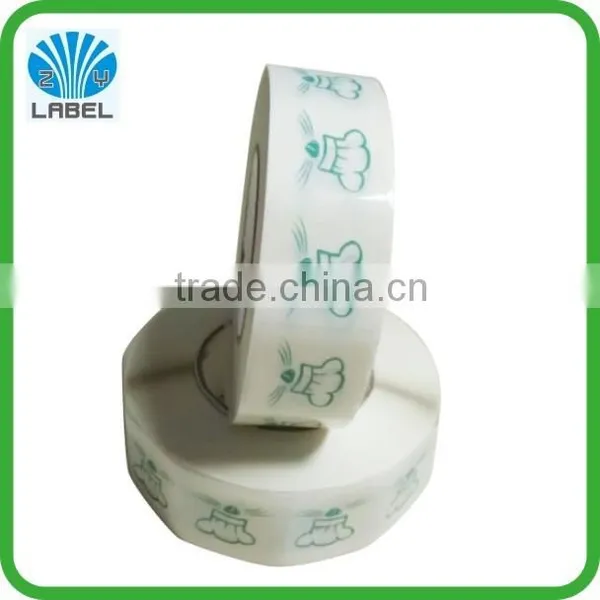 Adhesive Custom Logo Transparent Label Sticker In Roll