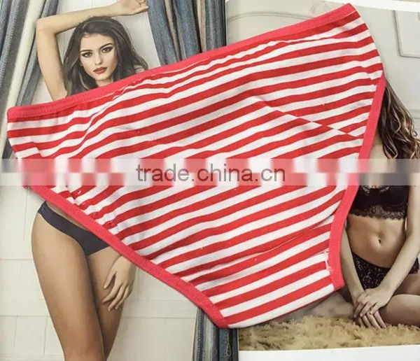 Cheap Stripe Design Young Lady Underwear for Women Panty photo-2