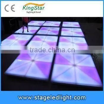 2016 China Cheap Beam Effect DMX 1*1m 3D LED Dance Floor Tile Stage Lighting For Sale Christmas Decorative DJ Disco Party photo-4