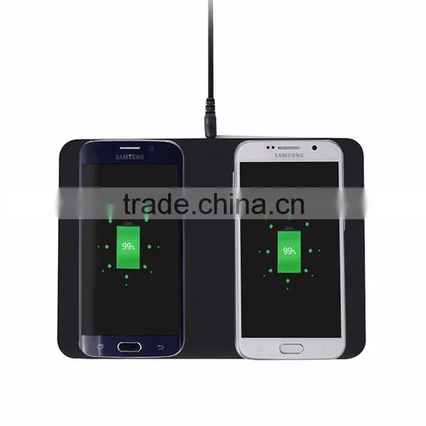 2016 Fast Charging QI Standard Dual-Charger Wireless Phone Charger Quality Choice photo-2