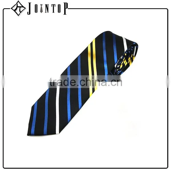Newest Desgin Fashion Navy Blue and Yellow Tie