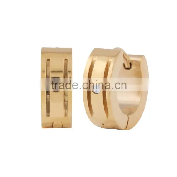 Good Price Various Style Fashion Unisex Stainless Steel Hoop Huggies Ear Stud Earring photo-3