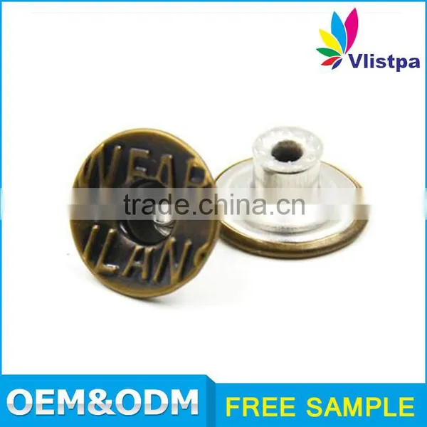 Wholesale Custom Anti Brass Metal Free Sample! Metal Button Snaps for Leather photo-2