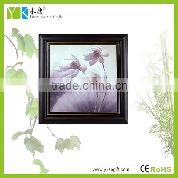 Elegant Wooden Frame Handmade Modern Beautiful Flower Painting photo-2