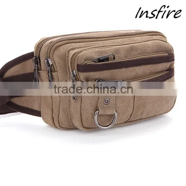 2016 Outdoor Waist Bag Fashionable Classical Canvas Waist Leg Bag photo-6