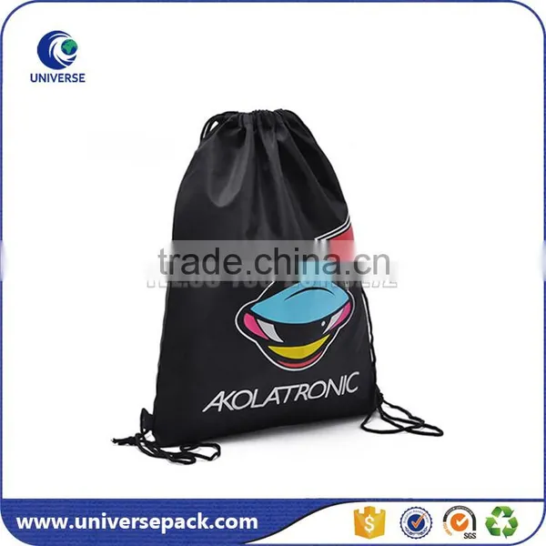 Recyclable Custom Logo Drawstring Backpack Bag photo-2