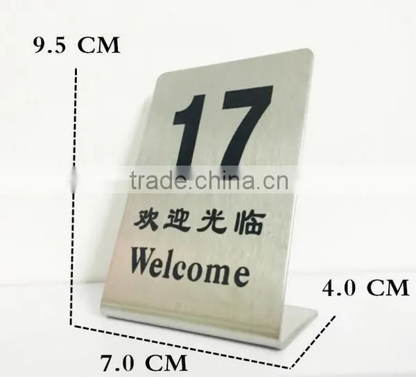 New Design Custom Stainless Steel Table Number Holder Quality Choice Supplier's Choice photo-2