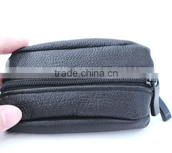 Genuine Leather Coin Bag Two Zipper Closure With Key Ring Since 1997 photo-5