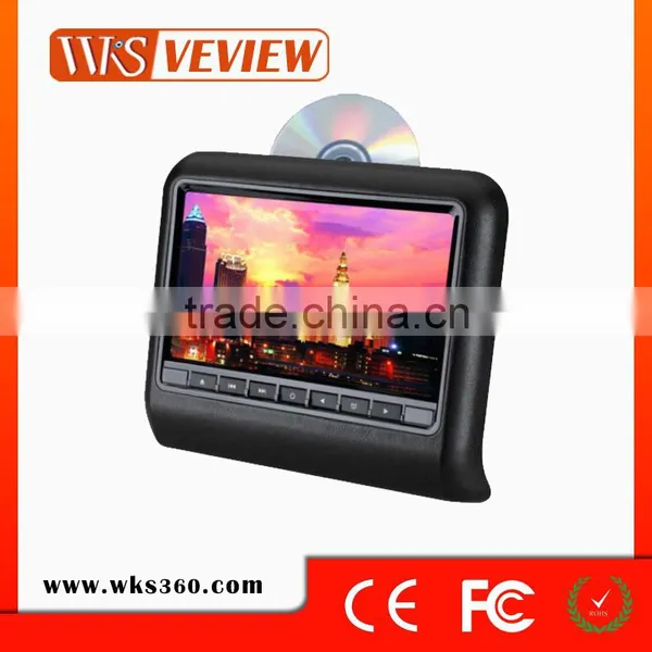 9"HD LED Active Headrest DVD Player With HDMI Input