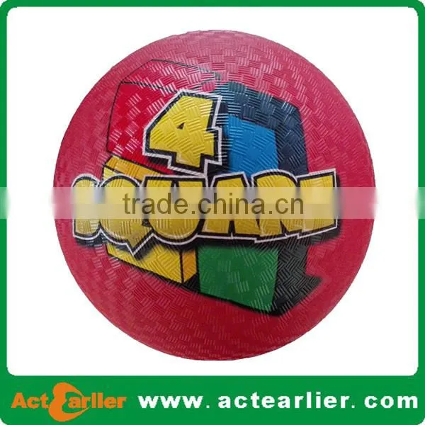 8.5 inch inflatable rubber playground bouncing balls for kids