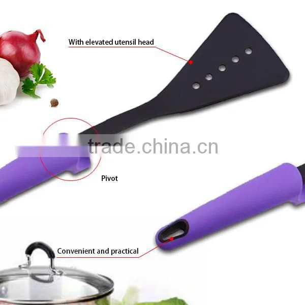 New Design Nylon Material Kichenware Cooking Utensils With Plastic Handle photo-4