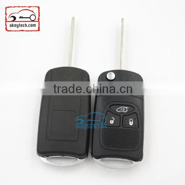 High Quatity Chrysler Remote Flip Key Shell 3 Button Car Key Chrysler Romote Key Shell photo-3